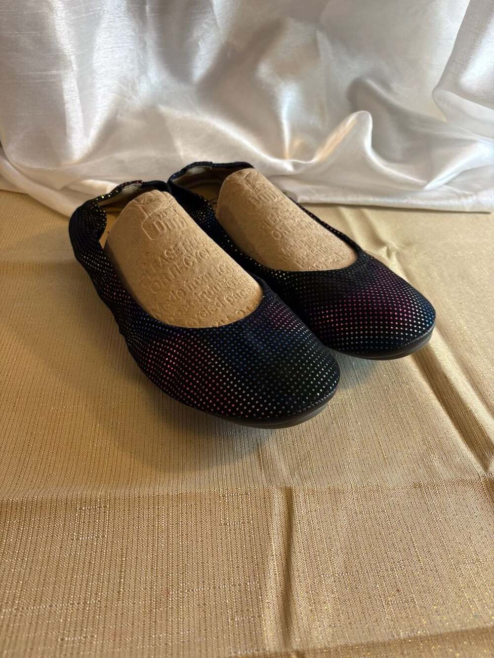 The Storehouse Flats Rainbow Polka Dot Leather Ballet Flats Size 10